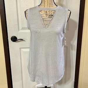 Cutout sleeveless top